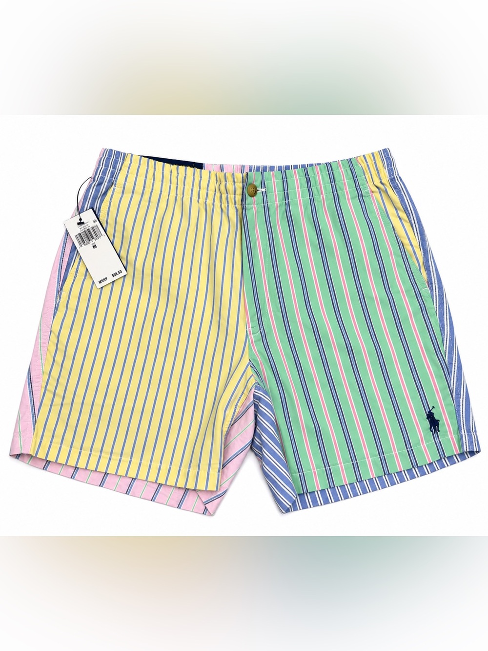 Ralph Lauren Yellow, Green & Pink Striped Kids Shorts